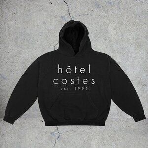 Vintage style Hotel Costes Black Hoodie